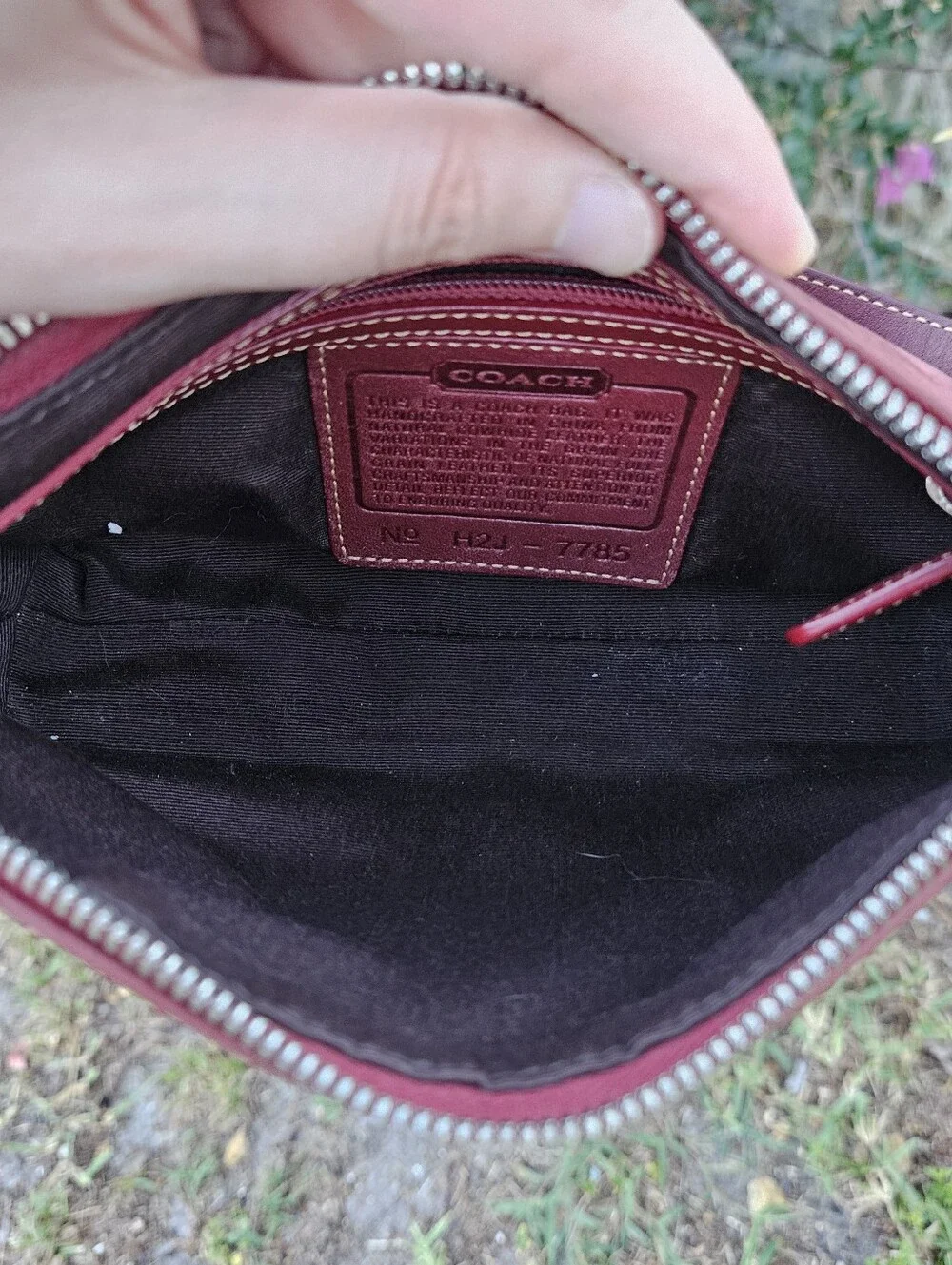 Vintage Coach Red Demi Shoulder Bag 7785